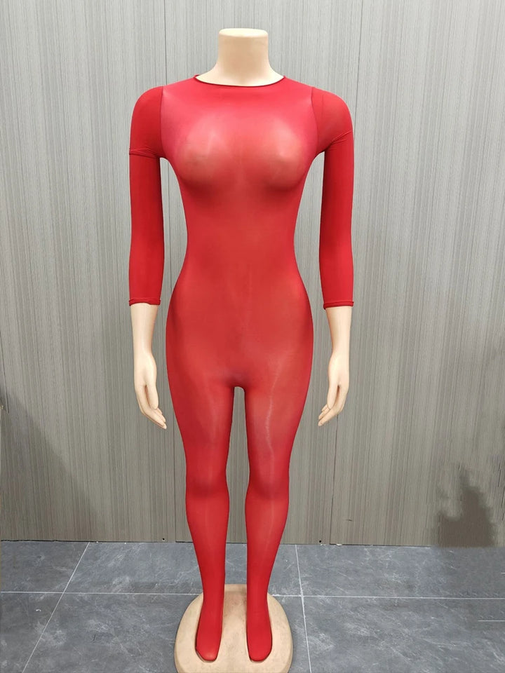 Jumpsuit  Full Sleeve See Through
