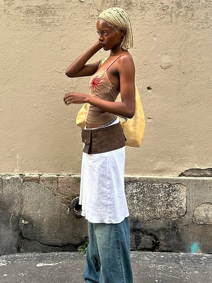 See through  Camisole Sun Print
