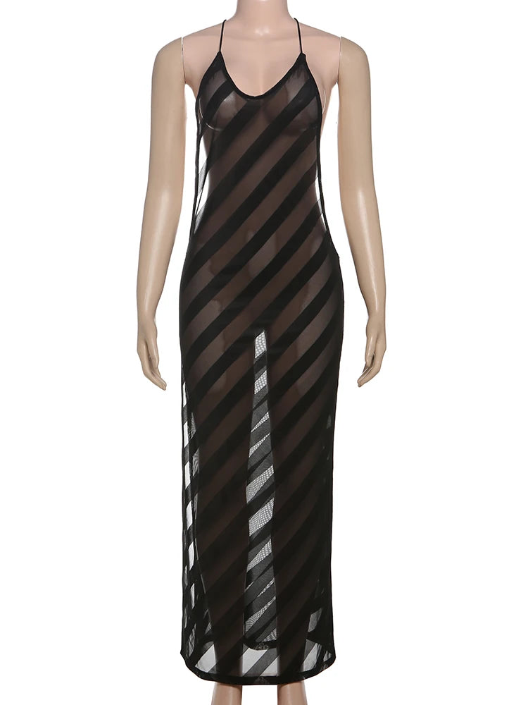 Chelly  Dress  Sexy See Through  Backless