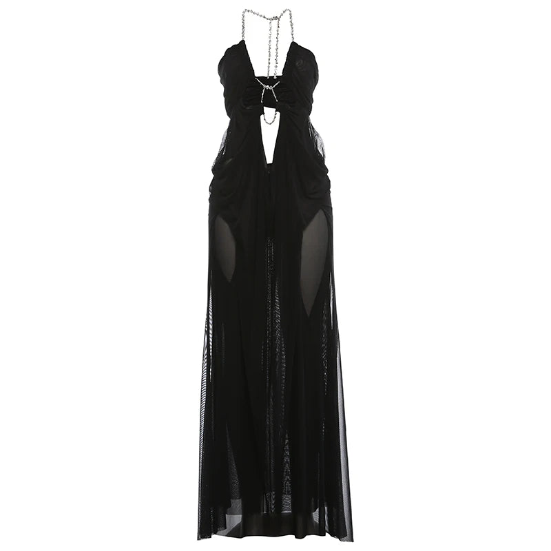 Chelly Sexy See Through Luxury Dress