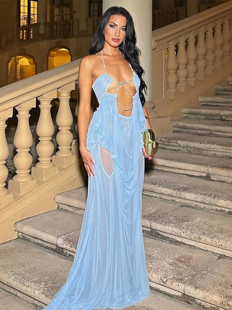Chelly Sexy See Through Luxury Dress